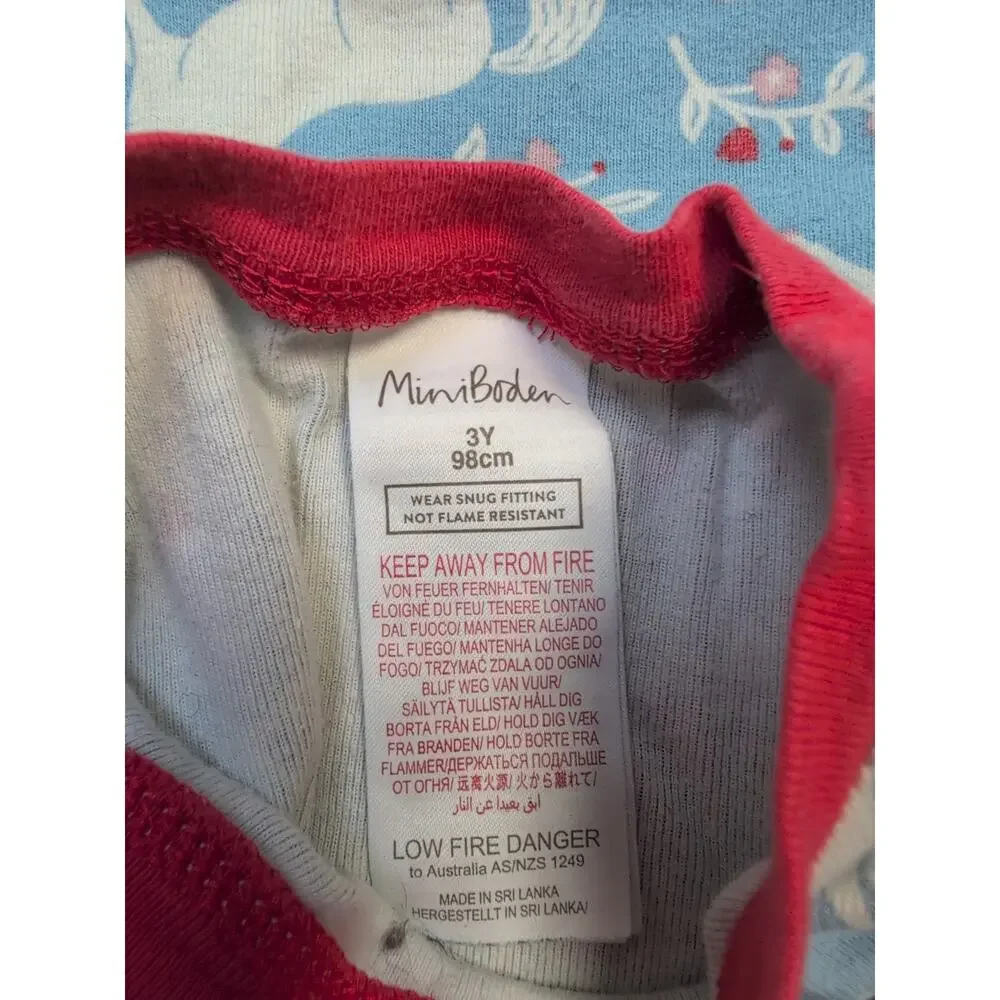 3 Mini Boden Unicorn Pajamas